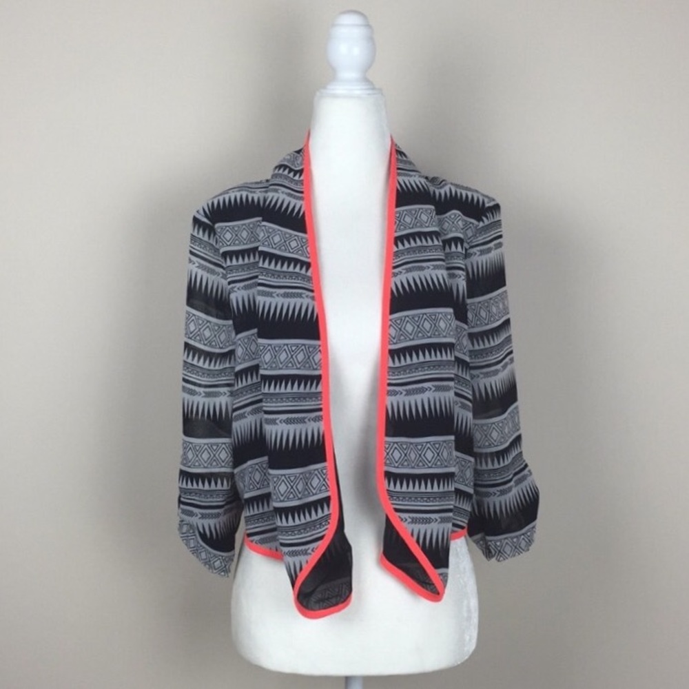 Charlotte Russe - Aztec Print Cardigan